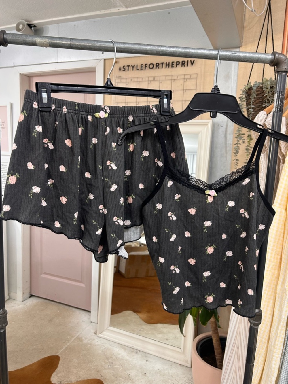 Priv - Black PJ Set NWT Small